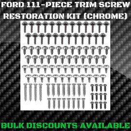 Ford Replacement 1957-1979 Ford Ranchero Interior Exterior Molding Engine Bay Trim SCREW KIT OEM