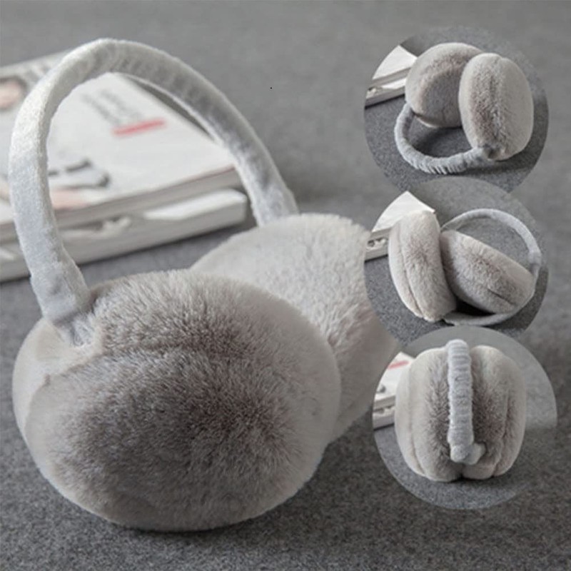 NICEYY Kids Earmuffs, Cold Protection, Winter, Ear Covers, Fluffy, Foldable,