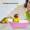 Wzenclave Automatic Bird Bathtub, Parrot Automatic Bathtub with Shower, Multifunctional
