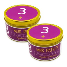 Mrs. Patel's Pregnancy Tea, 3rd Trimester, Red Raspberry and Dandelion Leaf, Energize and Prep for Labor, For Pregnant Moms to Be, Pyramid Tea Bags, Caffeine Free, GF, Dairy Free, Soy Free(28 Sachets)