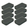 KOKUBO 5948 Japanese Kitchen Sponges, 8-Pack, Black, Antibacterial, Soft, Polyurethane