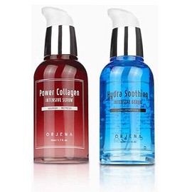 ORJENA Intensive Serum Set- Hyaluronic Acid + Collagen, 1.7 oz each- 9/2024 NIB