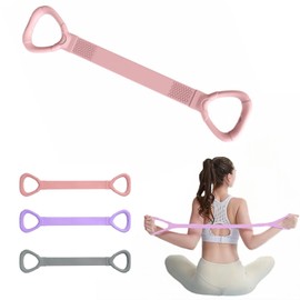 Shoyisenka The 8-Shaped Resistance Band is Suitable for Both Men and Women and is Ideal for arm and Back Training - Home Fitness Equipment. (Pink A)