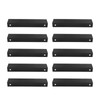 10 Pcs Finger Edge Pull Black Modern Aluminum Alloy 1mm