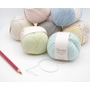 Hamanaka Hand Knitting Yarn, Pom Baby Color Crochet, Approx. 0.9