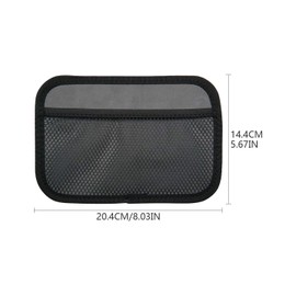 INNOLIFE Car Net Pocket Side Clutter Scattered Storage Phone Holder Strong Paste Organizer 8"x5.75"(2pcs L)