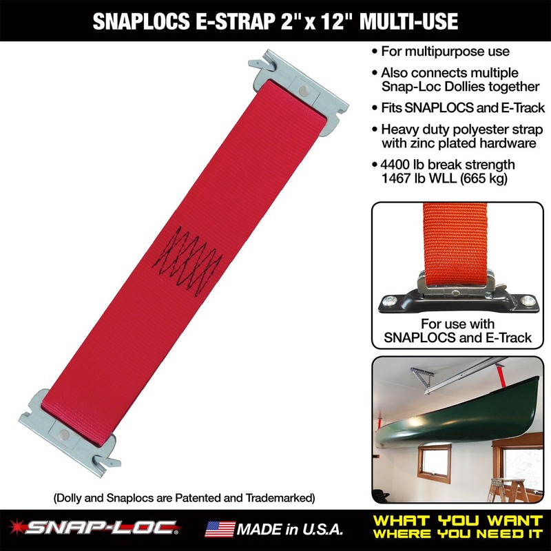 SNAPLOCS E-Strap 2"x12" Multi-USE (USA!) Also Used for Connecting Multiple