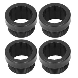 4PCS Pool Umbrella Stabilizer Adapter ABS Pool Umbrella Threaded Adapter Sleeve for Outdoor Patio Umbrellas Insert Black