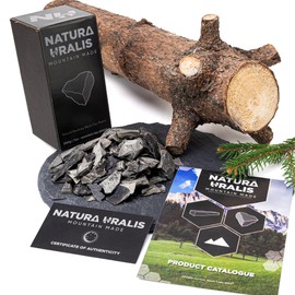 Natura Uralis Orenburg Black Clay | 200 g Natural Black Tone, Dark Grey to Black - Amazing Crunch, Satisfying Earthy, Velvet and Firm Texture, ASMR Sensation