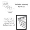 BirdRock Home Wire Basket for Storage - Set of 2