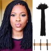 Curly Que Locs 100% Real Human Hair Dreadlock Extensions 0.4cm