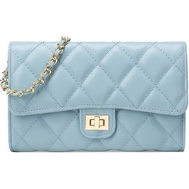 Farcauo Quilted Crossbody Bag for Women Blue Small Purses Womens Mini Shoulder Bag Trendy Clutch Satchel Ladies Evening Bag