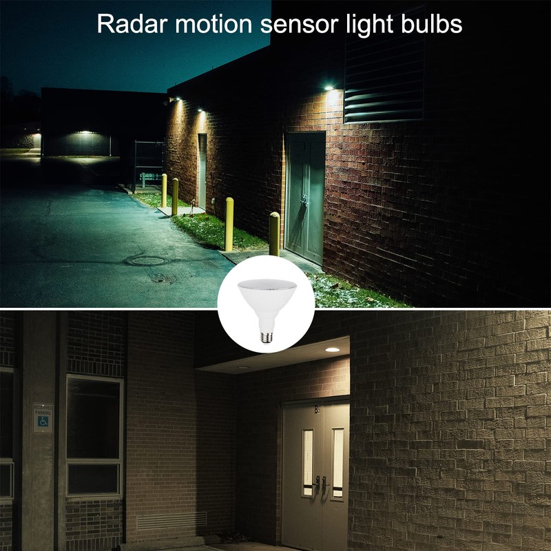 U4GLORY Radar Motion Sensor Light Bulbs - Par38 15W (100W