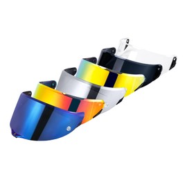 JQF Gear Helmet Shield Visor for Pista GPRR/Pista GPR/Corsa-R Motorcycle Helmet Accessories Replacement Face Shield (Chrome Blue)