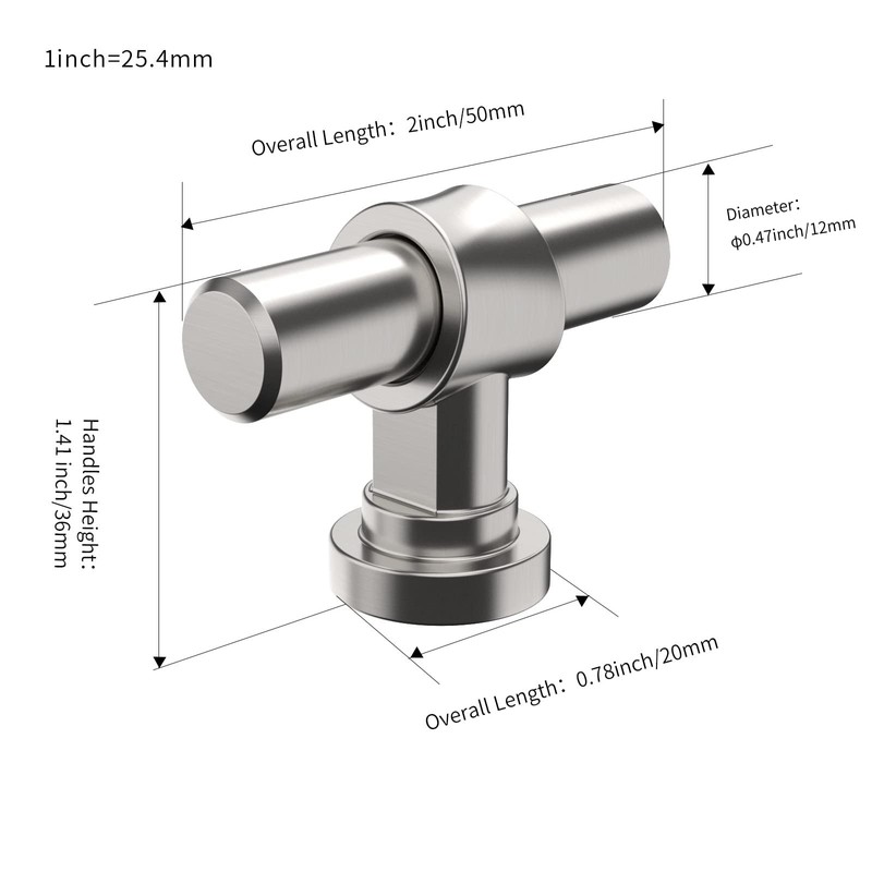 FURNIWARE Cabinet Fittings Knobs, Pack of 10, Drawer Knobs, Kitchen