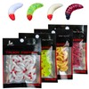 50PCS 2.4cm Maggot Grub Soft Lure Baits Worms Fishing Lures,
