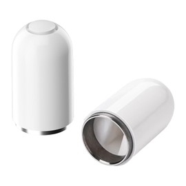 DaiUni Pencil Cap, Magnetic Caps, iPencil Magnetic Replacement Cap, for Backup Protective Cover, Protect Charging Port, 2 Pieces, White