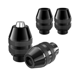 4 Pieces 4486 Drill Chuck for Dremel, Ancable Chuck for Dremel Replacement 1/32 to 1/8 Keyless Drill Chuck, Drill Quick Change Adapter Accessories for Dremel 4000, 3000, 300, 200, 100, 8200