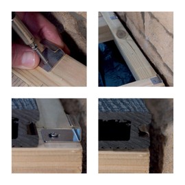 20 x Starter Clip Composite Decking Fixing Starter Clip for Hollow Composite Deckboards