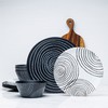 bzyoo 12 Piece Melamine Dinnerware Set - Durable, Dishwasher Safe
