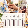 5pcs Art Oil Painting Scraper Paint Scraper Wooden Handle Palette