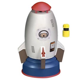 Kids Sprinkler Launcher Easy Operation Safe Hand Eye Coordination Rocketing Water Sprinkler for Yard Garden Outdoor White