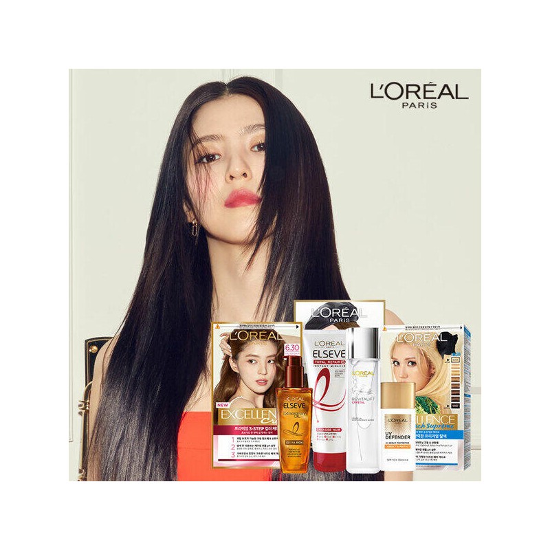 L'Oréal Paris [로레알파리] 엑셀랑스 크림 염모제 4개+헤어제품100ml(랜덤) [[00005] 5.35호] [L'Oréal