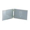 Sixtrees Cambridge 2-400-64HD Silver Plated Folding Photo Frame for two