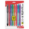 Pentel BK91CRBP8M R.S.V.P. Stick Ballpoint Pen, 1mm, Assorted Barrel, Assorted