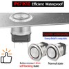 15Amp 22mm Latching Push Button Switch White 12VDC 2NO DPST