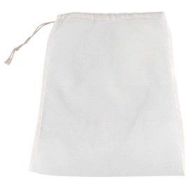 100 bolsas de filtro de vino de malla, reutilizable, con cordón, lavable, de malla fina, bolsas de colador de alimentos, para vino, cerveza, elaboración de cerveza, café, jugo de fruta, colación de mermelada (7.9 x 11.8 pulgadas)