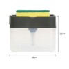Liquid Soap Dispenser Set 2-in-1 Foaming Chrome Plastic Hand Pump