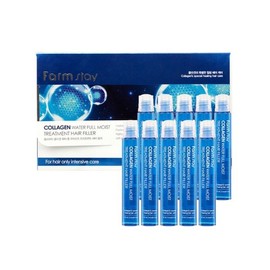 Farmstay Collagen Water Full Moist Treatment Hair Filler 13ml (10 sheets) / 팜스테이 콜라겐 워터 풀 모이스트 트리트먼트 헤어 필러 13ml (10매)