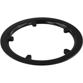 Protector de plato de bicicleta 48T para bielas de plástico con patrón de 4/5 pernos, protector de piñón para carretera de montaña y bicicletas plegables, color café transparente (G5TDO-48)
