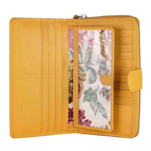 Mou Meraki Big Fat RFID Blocking Leather Organizer Checkbook Wallets