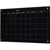 Audio-Visual Direct Magnetic Black Glass Dry-Erase Board Set (3' x