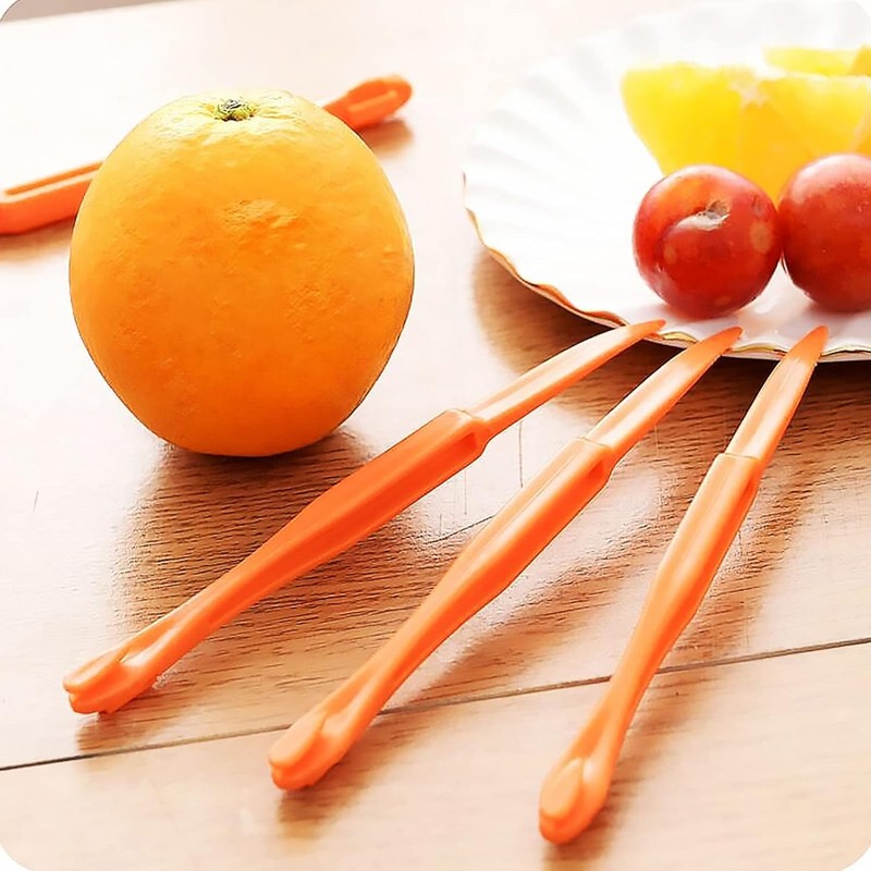 5Pcs Plastic Orange Peeler Remover Multifunctional Easy Open Orange Peeler