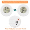 Digital Mini Thermometer Round Hygrometer, 3-Pack, LCD Display, Indoor Temperature