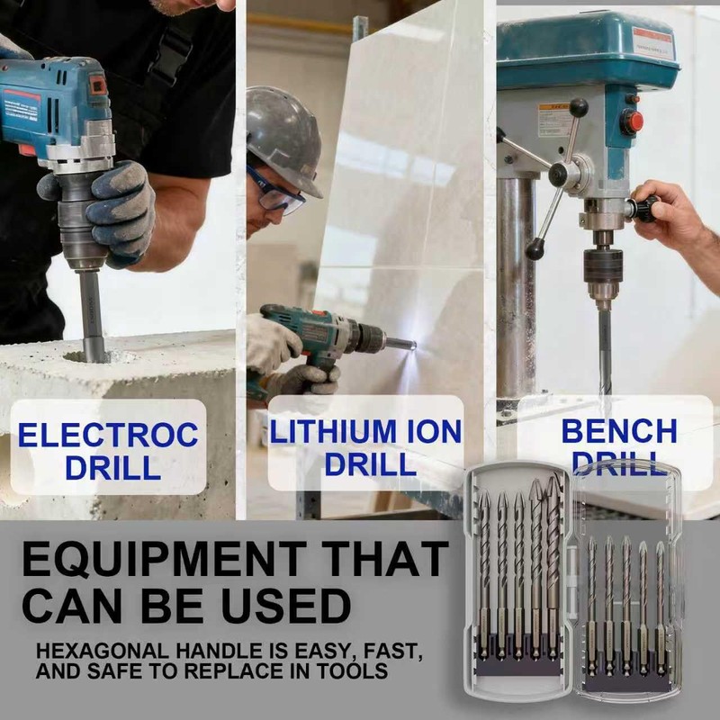 CSOOM 10PCS Latest Upgrade High Strength Eccentric Twist Drill Bit,