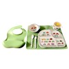 kids bamboo dinnerware set, Toddlers Bamboo Tableware set 8 pcs,