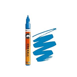 MOLOTOW ONE4ALL Acrylic Paint Marker, 1.5mm, Metallic Blue, 1 Each (127.502)