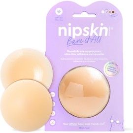 NIPSKIN - Cubre Pezones Bare It All Nipple Covers de Silicona Grado Médico - Adhesivos, Invisibles y Reutilizables - Pezoneras Redondas en Distintos Tonos de Piel