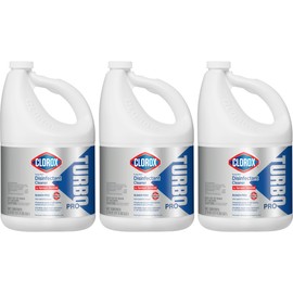 Clorox Turbo Disinfectant Cleaner for Sprayer Devices, Bleach-Free Healthcare Cleaning and Industrial Cleaning, Kills Cold and Flu Viruses, CloroxPro 121 Fl. Oz. (Pack of 3) - 60091