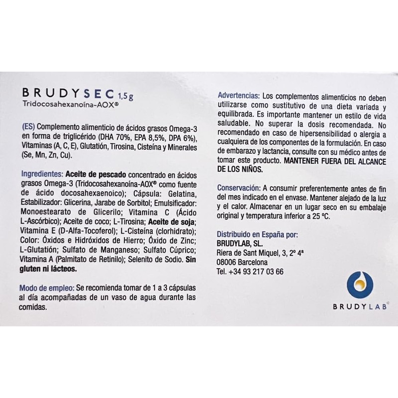 Brudy Sec 1.5mg - 90 Cápsulas