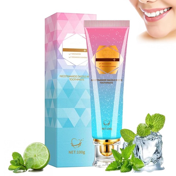 Niacinamide Toothpaste,Niacinamide Whitening Toothpaste, Natural Gentle Care and Fresh Breath,Remove