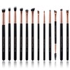 Oscar Charles Rose Gold Eye Makeup Brushes Set 12 Makeup