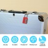 Udbrud Combination Lock, Pack of 6 3 Digit Combination Lock,