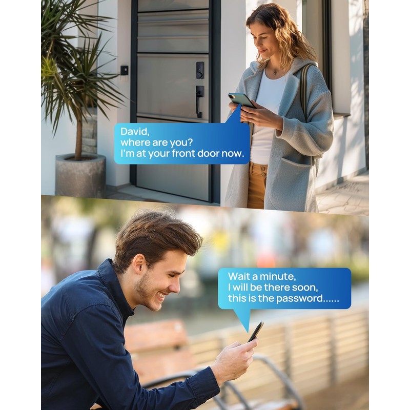 LOCTIAN Smart Fingerprint Door Lock Set with APP Control –