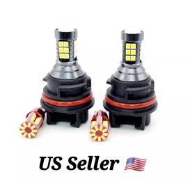 MHK Lighting Products 4 Super Bright LED bulbs for Kawasaki ATV 2007 Brute Force 750 4x4i Headlights