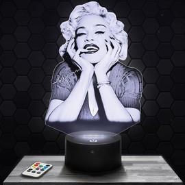 Bedside Lamp - Touch Night Light Mado Nna 3D LED Lamp Illusion Gift Idea Christmas Birthday Boy and Girl Bedside Lamp Children's or Adult Room Top